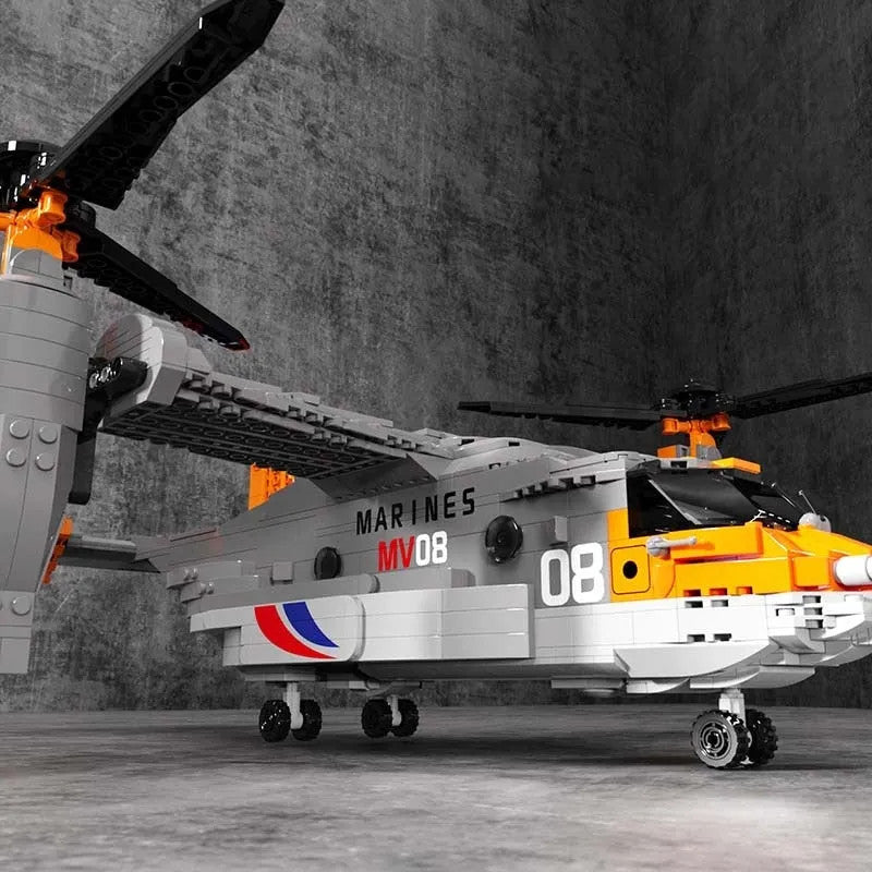 MOC Expert Creator Boeing Bell Osprey V22 Bricks Toy 88007
