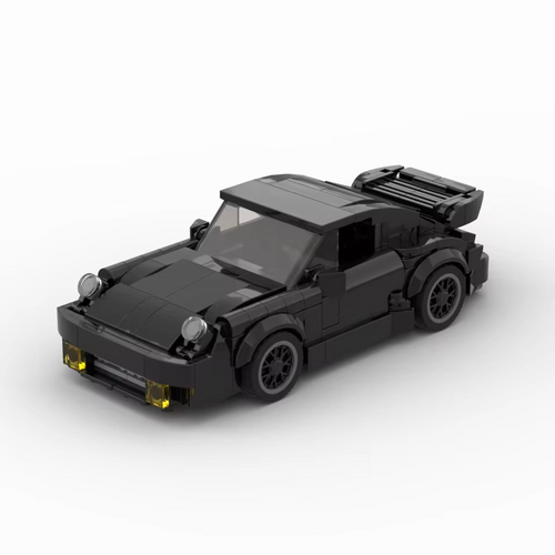 NEW MOC - Porsche 911 Turbo Black Sports Car Racing Building Blocks Set