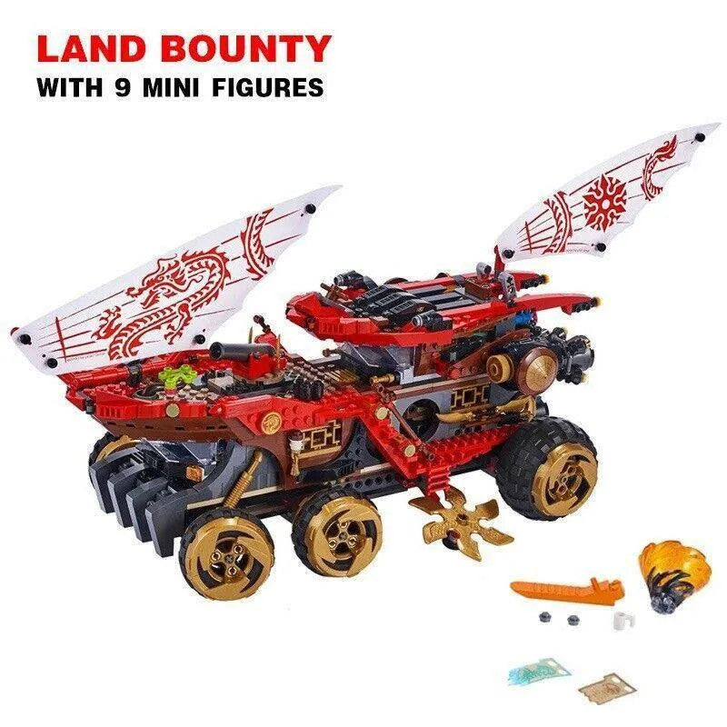 MOC 11332 Ninjago Movie Land Bounty Truck Bricks Kids Toys