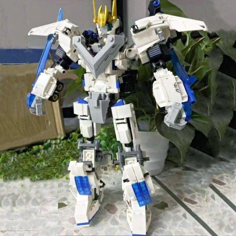 MOC Deformation Wind Blade Mech Robot Bricks Toys
