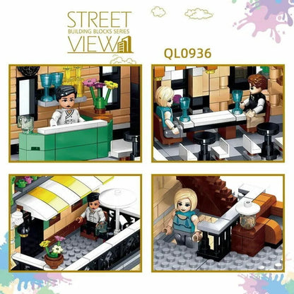 MOC Creator Expert City Rome Restaurant Bricks Toy