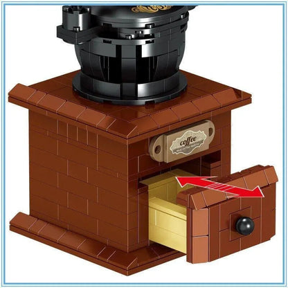 MOC Vintage Coffee Machine MINI Bricks Toy 00984