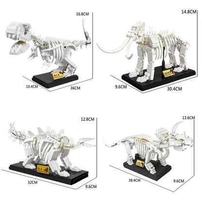 MOC Creative Idea Dinosaur World T Rex Fossil Bricks Toys
