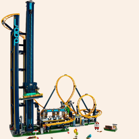 NEW 3756 PCS Loop Coaster Fairground Unbranded Building Block Set Model MOC