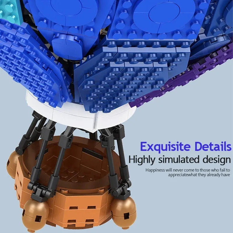 MOC Expert Creator Rainbow Balloon Bricks Toys