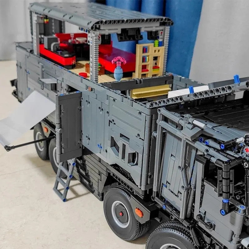 Motorized MOC RC Luxury Off-Road Heavy RV Truck Bricks Toy T4009