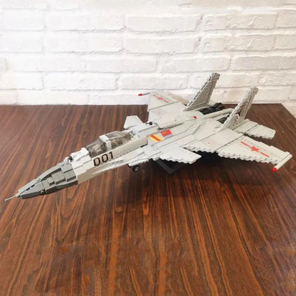 Military Aircraft J-15 Flying Shark Fighter Jet Bricks Toy