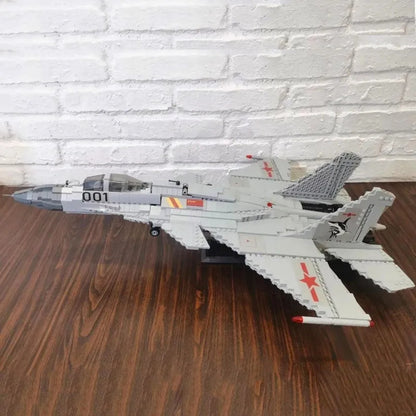 Military Aircraft J-15 Flying Shark Fighter Jet Bricks Toy