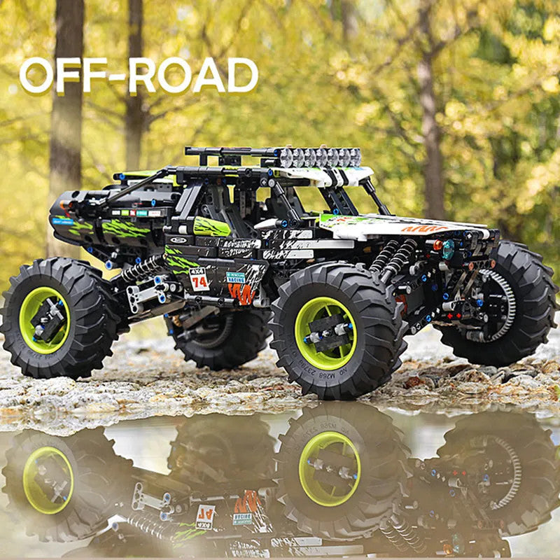 Tech MOC RC Off-Road 4WD Buggy Truck Bricks Toys 18002