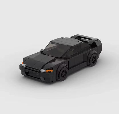 NEW Black Sports Car Building Blocks Set Model Adults MOC Supercar Racing