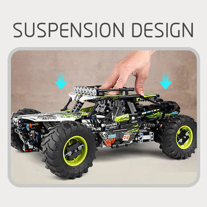 Tech MOC RC Off-Road 4WD Buggy Truck Bricks Toys 18002