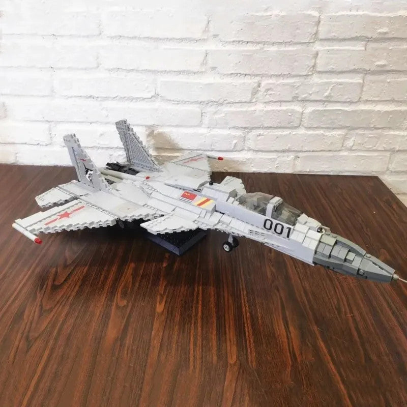 Military Aircraft J-15 Flying Shark Fighter Jet Bricks Toy