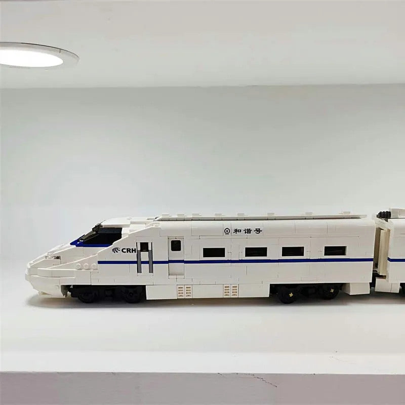 MOC APP Motorized RC CRH2 High-Speed Train Bricks Toy