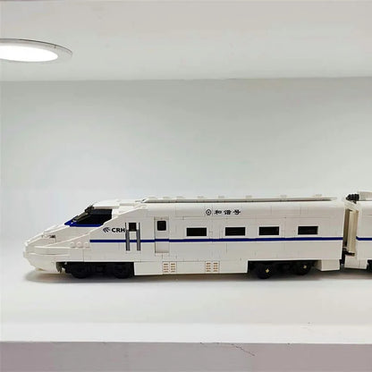 MOC APP Motorized RC CRH2 High-Speed Train Bricks Toy
