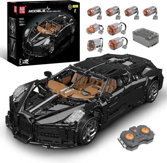 MOULDKING 13163 RC Technic Car Bugatti La Voiture Noire Building Block Model Set