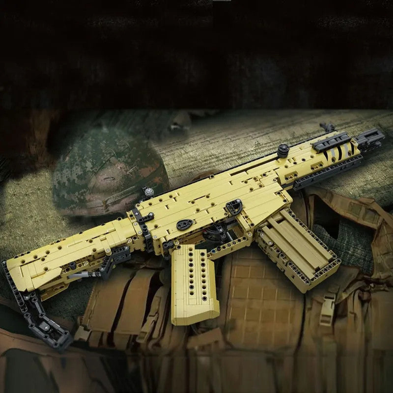 MOC 14015 Military Scar Assault Rifle Gun Bricks Toys