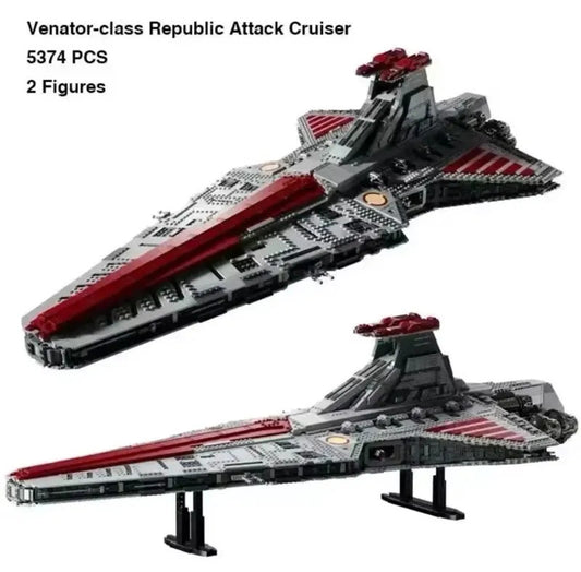 NEW 5374 PCS Star Wars Venator Class Republic Attack Cruiser 75367 W/ Figures