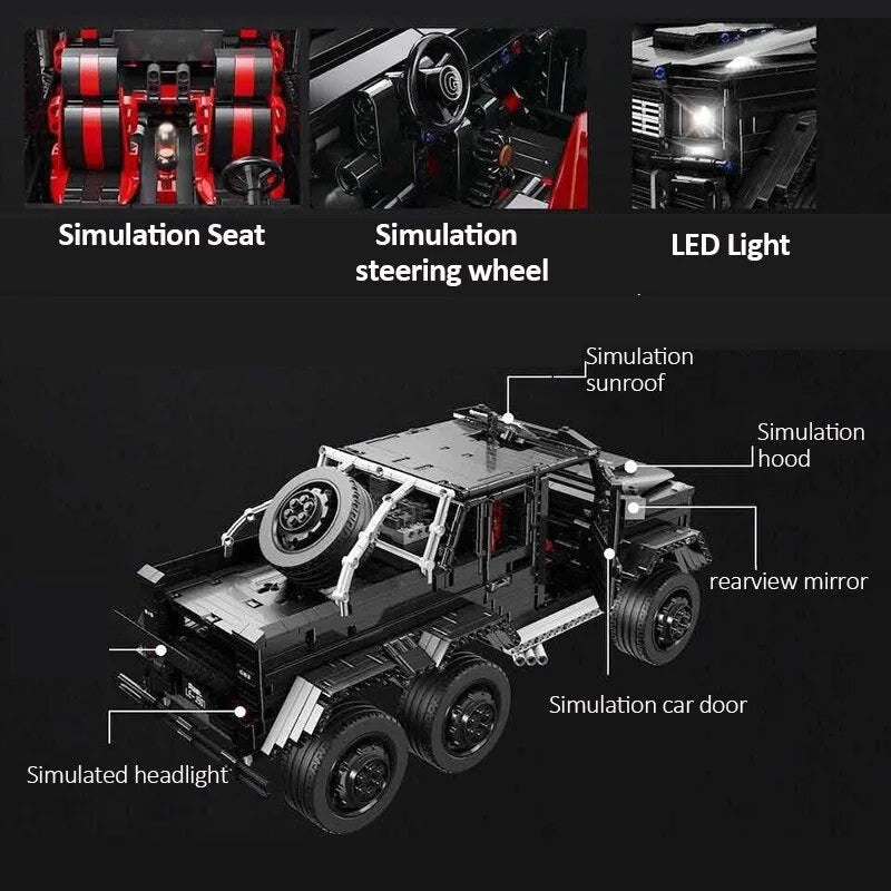 MOC Tech Off-Road LAND CRUISER AMG SUV Bricks Toy J901
