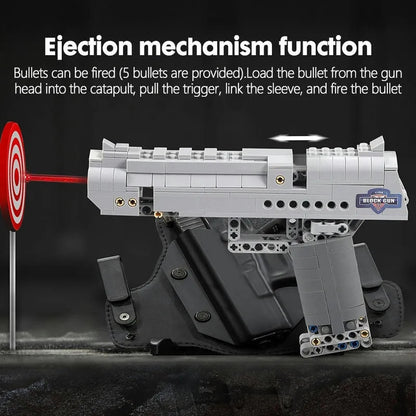 MOC Military Weapon Desert Eagle Pistol Gun Bricks Toys