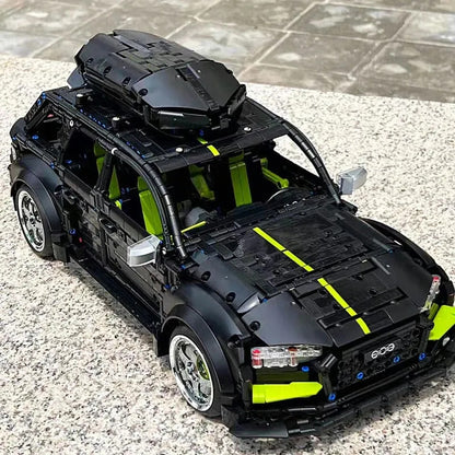 MOC Motorized RC Audi RS6 Avant Racing Car Bricks Toy T5023