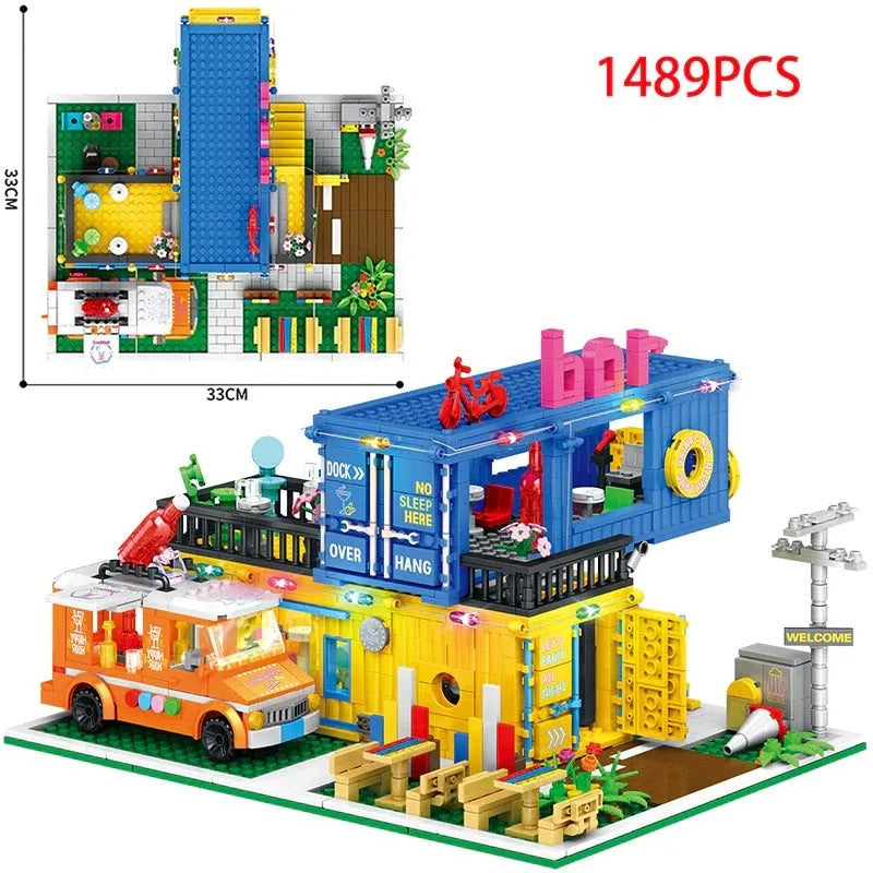 MOC Creator Experts Container Bar Bricks Kids Toys