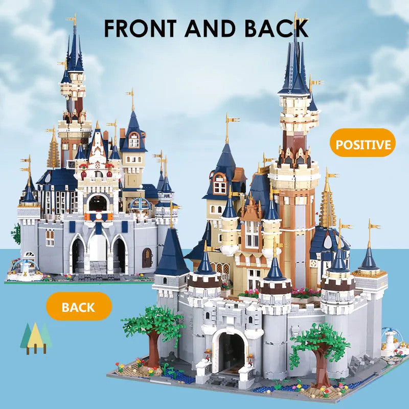 MOC Creative Expert Girl Princess Paradise Castle Bricks Toy