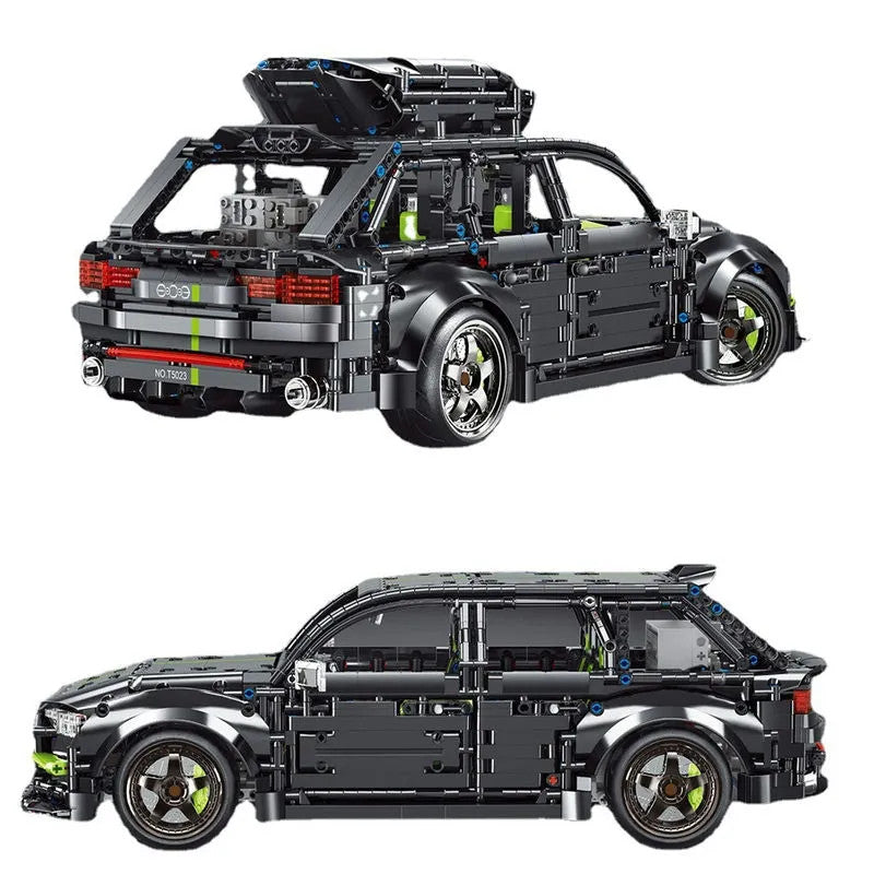 MOC Motorized RC Audi RS6 Avant Racing Car Bricks Toy T5023