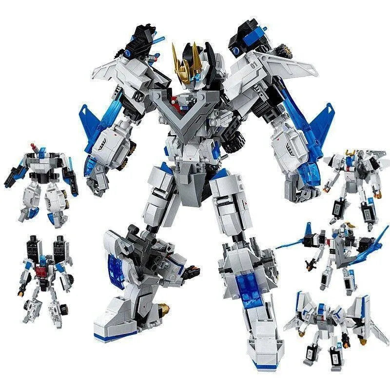 MOC Deformation Wind Blade Mech Robot Bricks Toys