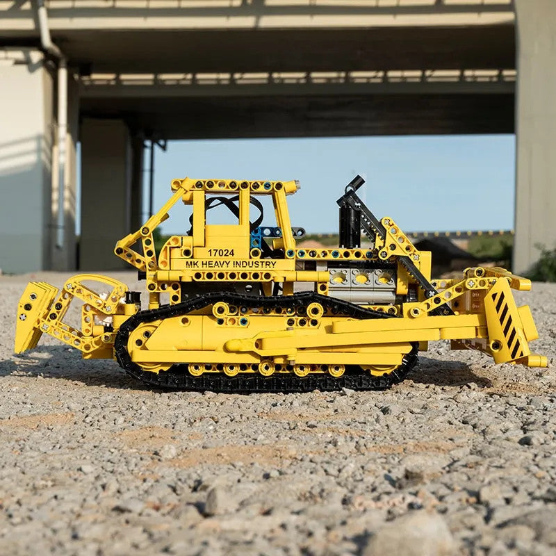 Tech MOC APP Bulldozer RC Caterpillar D8K Bricks Toy 17024