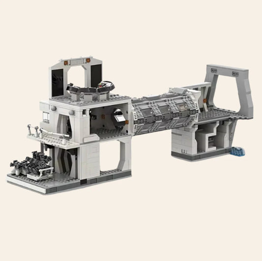 NEW Space Jail Prison Building Blocks Set Model Adults MOC Sci-Fi Station Base