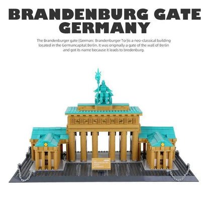 MOC Architecture Berlin Brandenburg Gate Bricks Toy