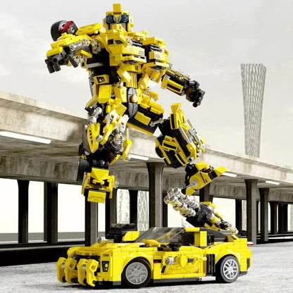 MOC 7014 Transformer Deformation War Robot Bricks Toys