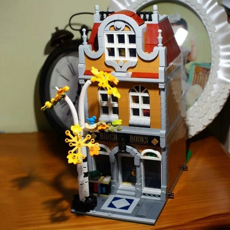 Expert MOC 10201 Creator City Book Store Shop Bricks Toy