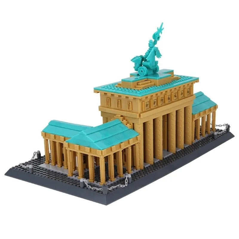 MOC Architecture Berlin Brandenburg Gate Bricks Toy