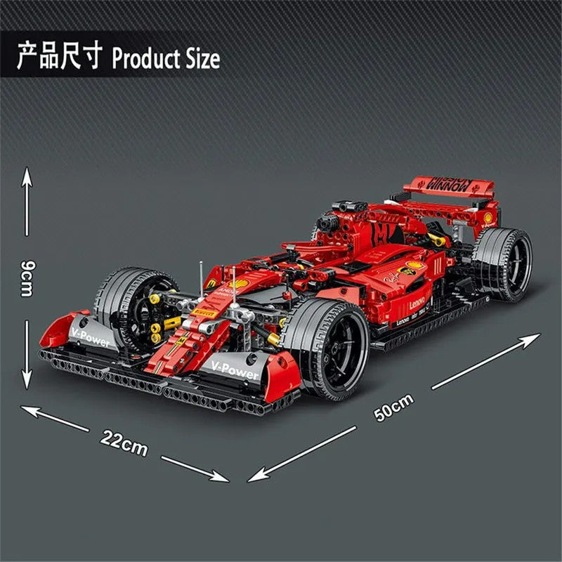 MOC Tech Red F1 Alternate Racing Car Bricks Toy 023005