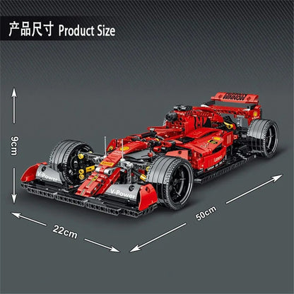 MOC Tech Red F1 Alternate Racing Car Bricks Toy 023005