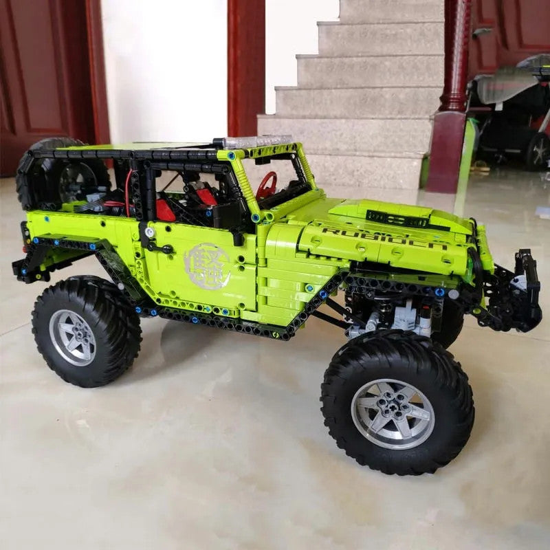 MOC Motorized RC Off-Road Wrangler Rubicon Bricks Toy