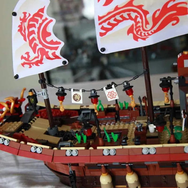 Movie Creative MOC Ninjago Destiny Bounty Ship Bricks Toy