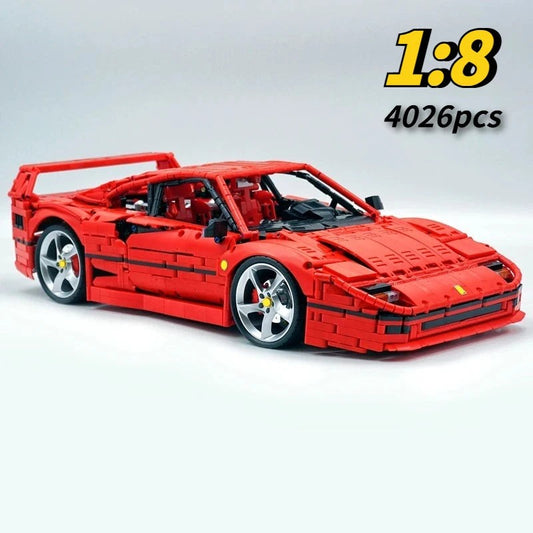 NEW 4026 PCS Ferrari F40 LOX Edition Car Supercar Building Block Set