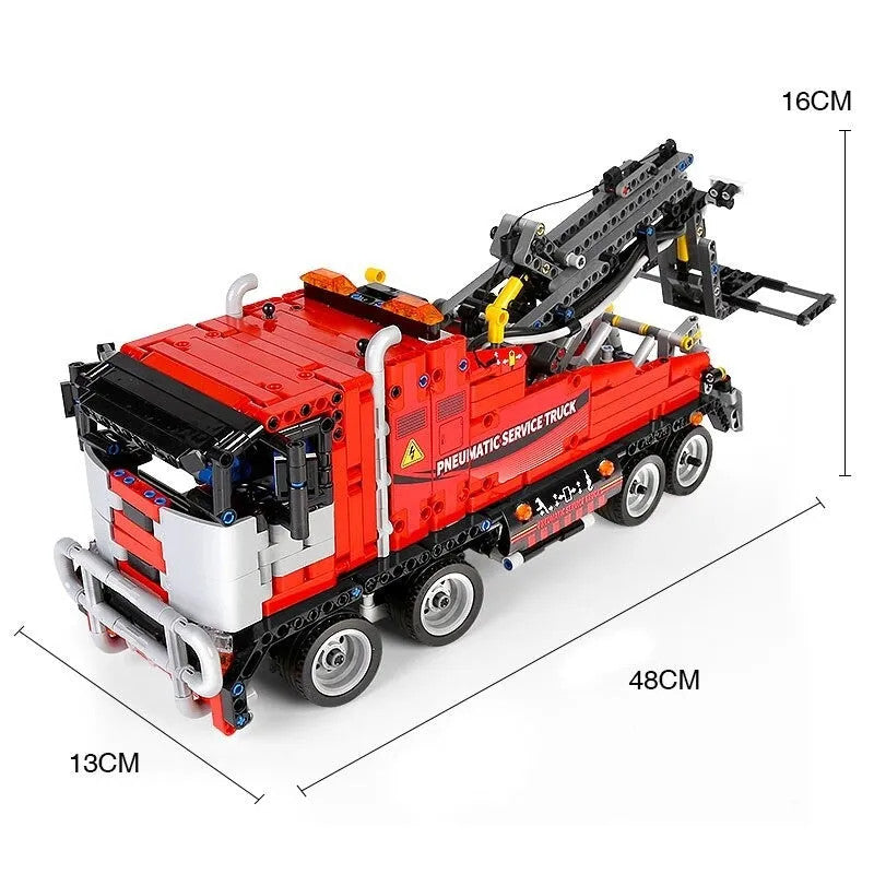 Tech RC APP Pneumatic City Service Truck Bricks Toy 19001