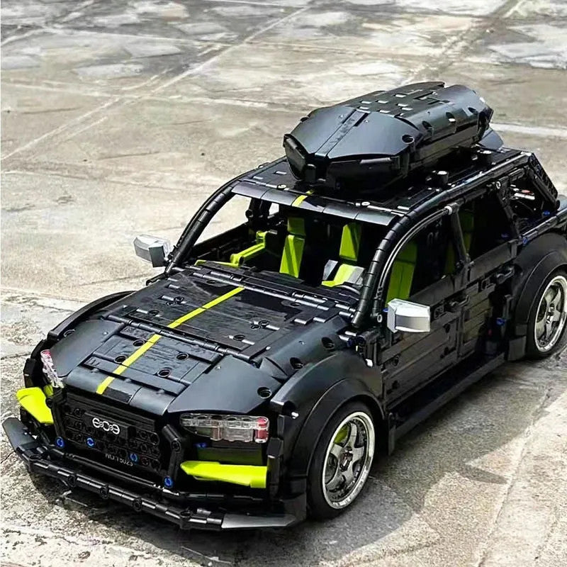 MOC Motorized RC Audi RS6 Avant Racing Car Bricks Toy T5023