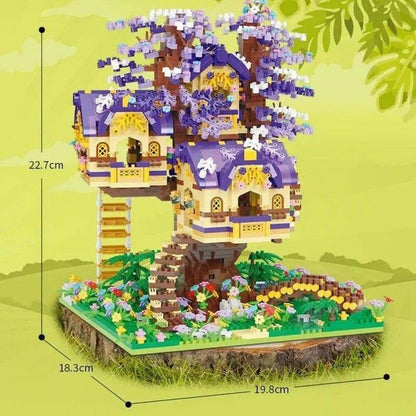 MOC Idea Experts MINI Bricks Elf Tree House Toys Kids