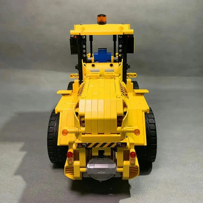 MOC RC Motorized Wheel Front Loader Bulldozer Bricks Toy
