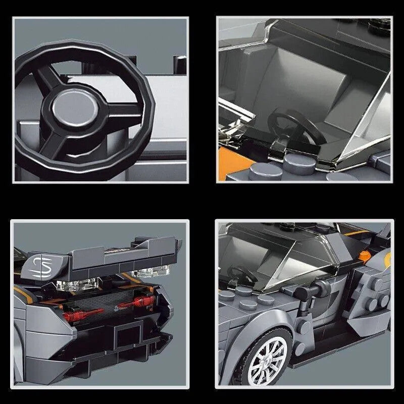 MOC Mini Super McLaren Senna Racing Car Bricks Toys 27008
