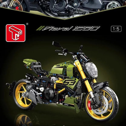 MOC Ducati Diavel 1260 Classic Motorcycle Bricks Toy T4021