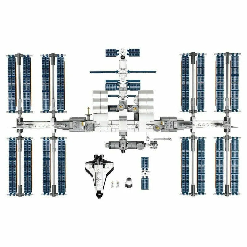 MOC Ideas International Space Station Bricks Toy 60004