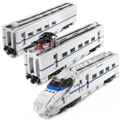 MOC APP Motorized RC CRH2 High-Speed Train Bricks Toy