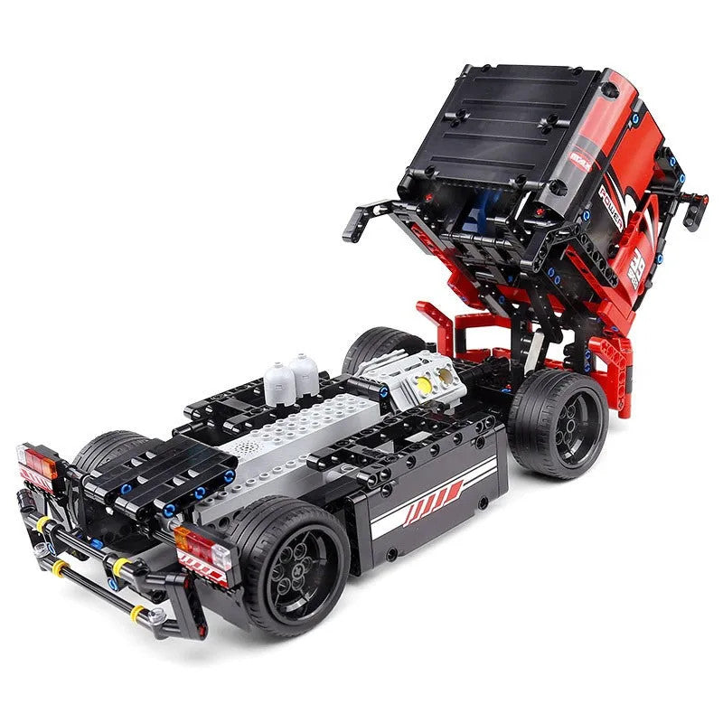 Tech MOC RC Motorized Transport Truck Bricks Toy 15003