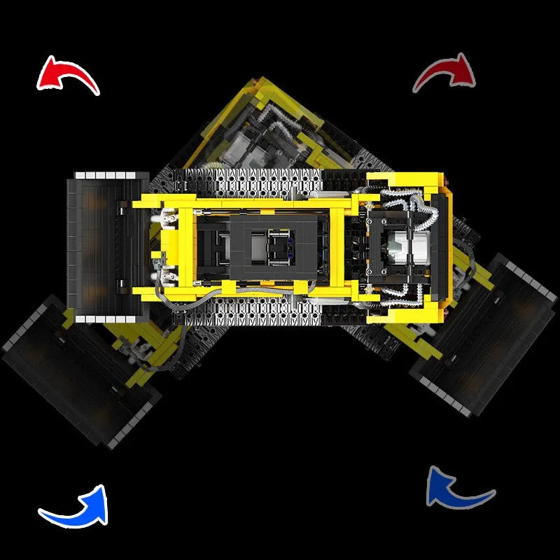 MOC APP Motorized RC Skid Steer Loader Truck Bricks Toy