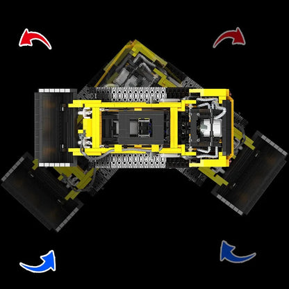 MOC APP Motorized RC Skid Steer Loader Truck Bricks Toy